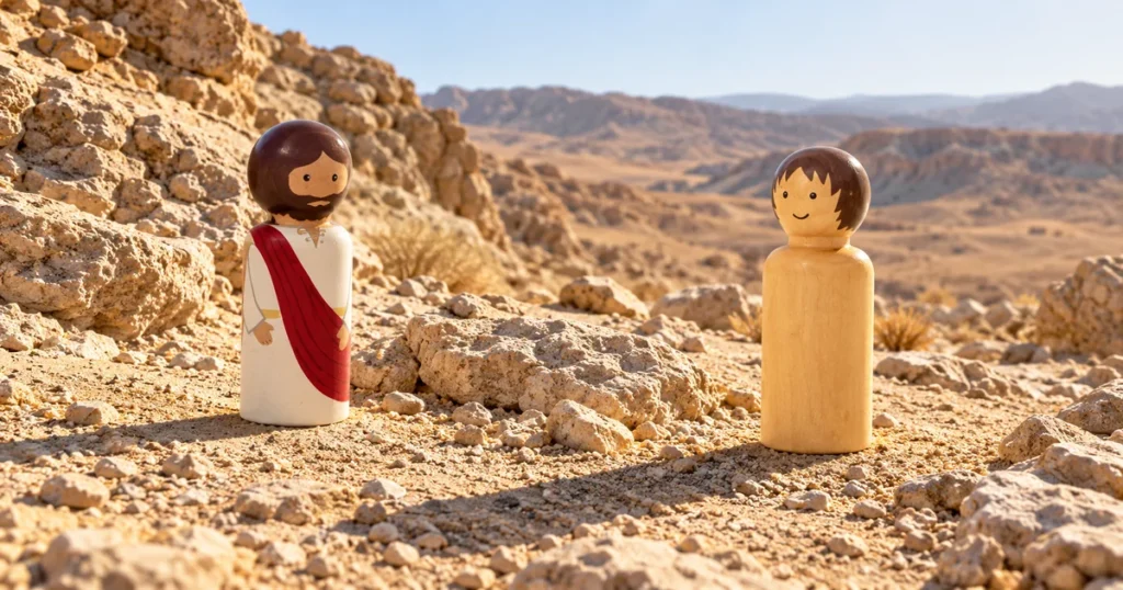 Jesus tempted in the wilderness – Matthew 4:1–11; Mark 1:12–13; Luke 4:1–13