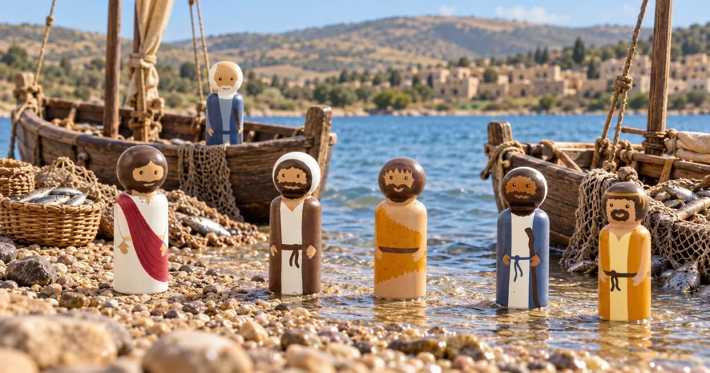 Jesus calls the fishermen – Matthew 4:18–22; Mark 1:16–20; Luke 5:1–11