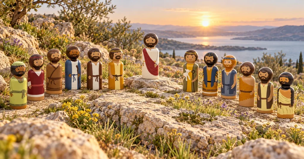 Jesus chooses the Twelve – Luke 6:12–16; Mark 3:13–19; Matthew 10:1–4