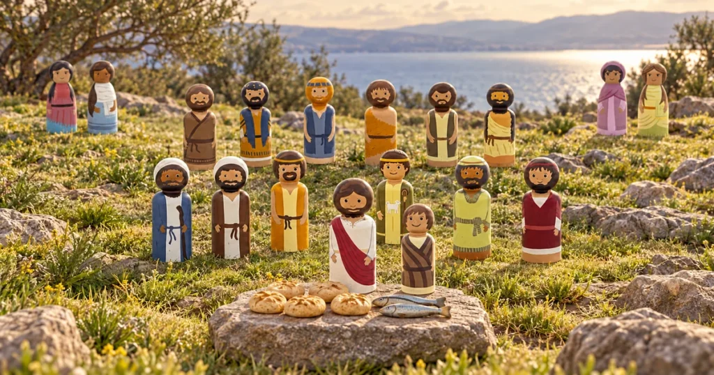 Feeding the 5,000 – Matthew 14:13–21; Mark 6:30–44; Luke 9:10–17; John 6:1–15