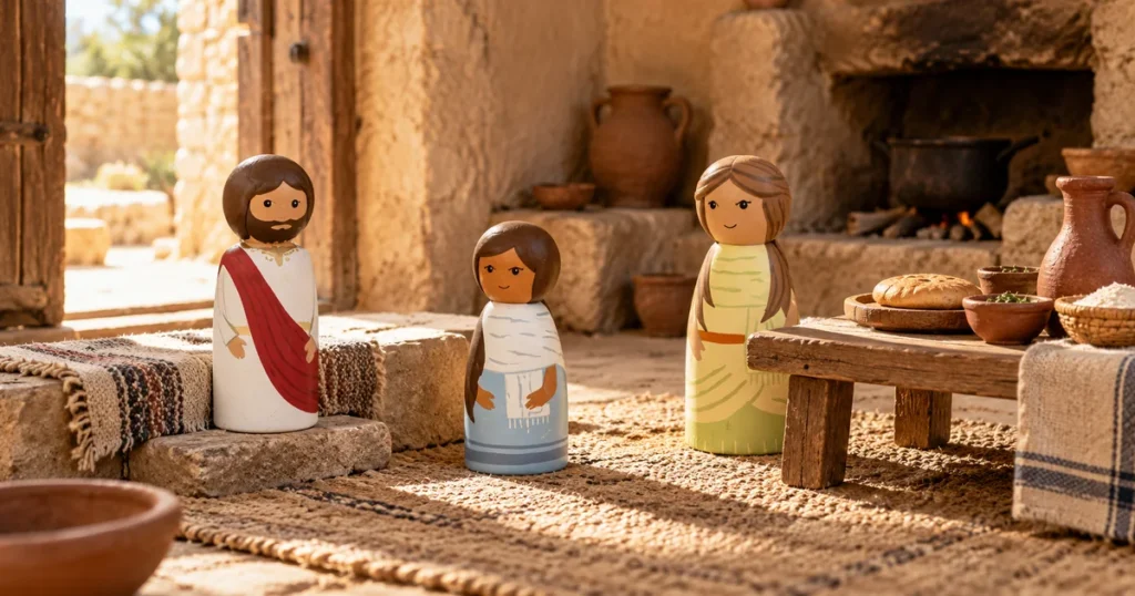 Jesus visits Martha and Mary – Luke 10:38–42