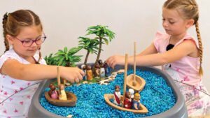 How to Dye Rice for Sensory Play